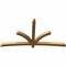 Ekena Millwork Davenport Rough Sawn Timber Gable Bracket, Western Red Cedar, 96"W x 52"H x 4"D x 4"F, 13/12 Pitch GBW096X52X0404DAV00RWR - alternate 5